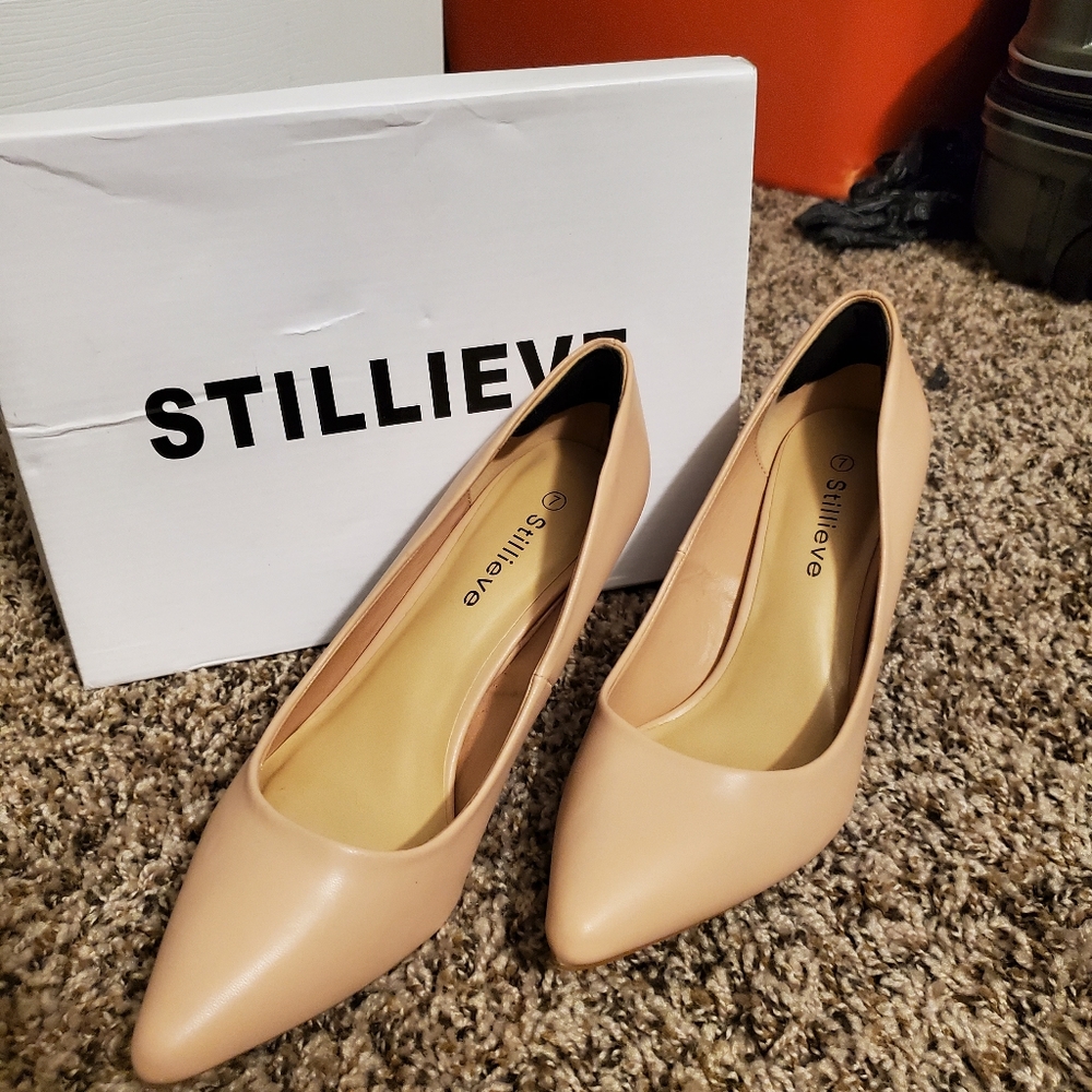 Stiletto Mid Heel Pumps